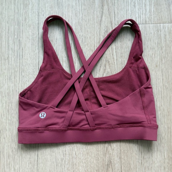 lululemon energy bra size 4 in mulled wine - Picture 2 of 3